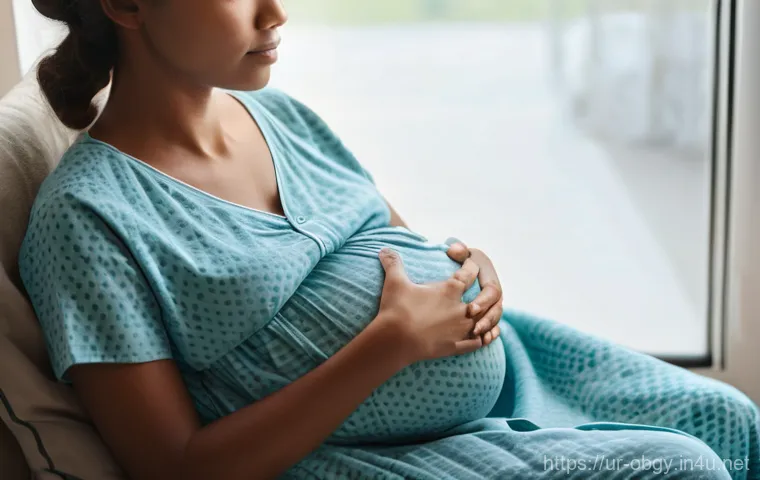 임신 중 소변 검사에서 확인하는 항목 - **Prompt: Serene Antenatal Check-up**
    "A pregnant woman, in her late second trimester, with a ge...