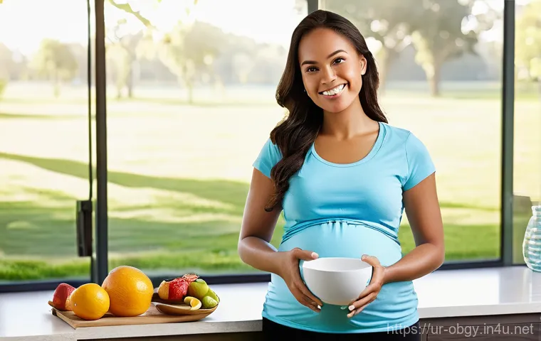 임신 중 소변 검사에서 확인하는 항목 - **Prompt: Reflective Motherhood and Health Assurance**
    "A peaceful pregnant woman, wearing comfo...