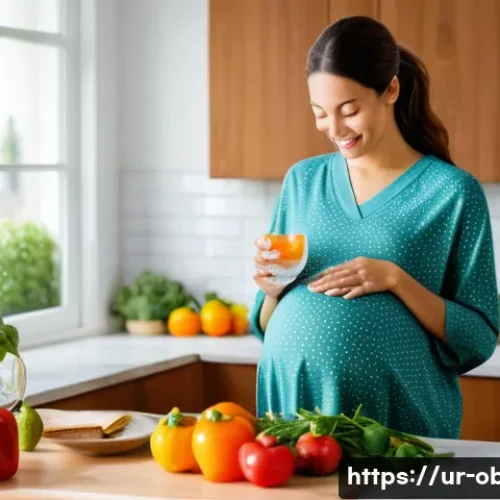 Home 30 임신성 고혈압 증상과 병원 관리 - **Prompt:** A serene and active pregnant woman, mid-to-late pregnancy, dressed in comfortable, loose...