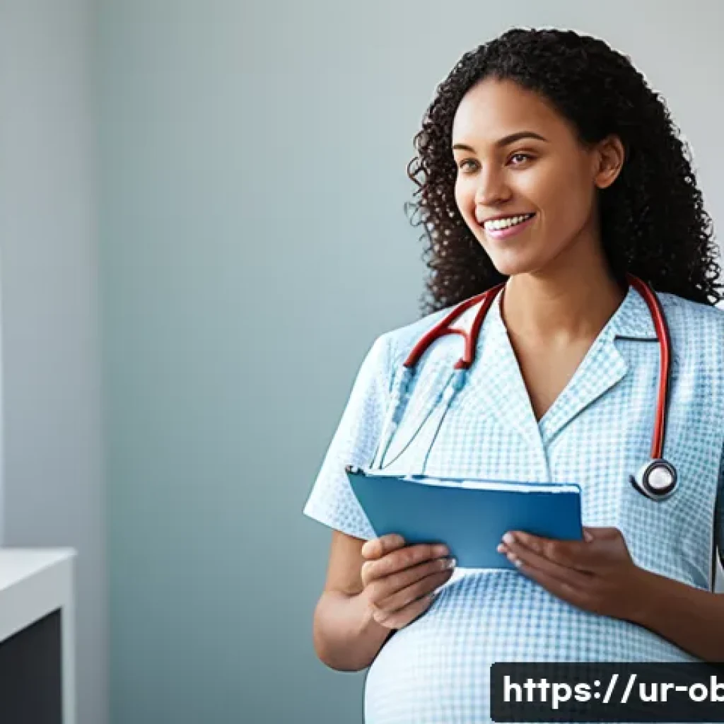 임신 중 신장 기능 검사와 필요성 - **Prompt:** A serene pregnant woman, with a gentle and confident expression, is engaged in a support...